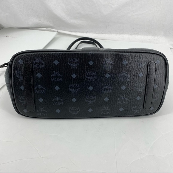 MCM Black Medium Liz Reversible Visetos Shopper - Picture 4 of 10